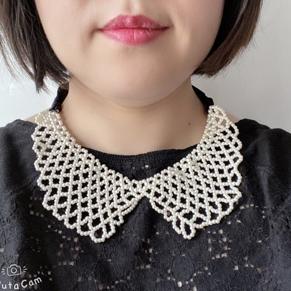 Francesca's Collections Jewelry - Pearlized Peter Pan Collar Tie Necklace